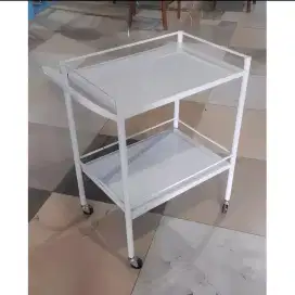 Meja troli 2 rak Besi