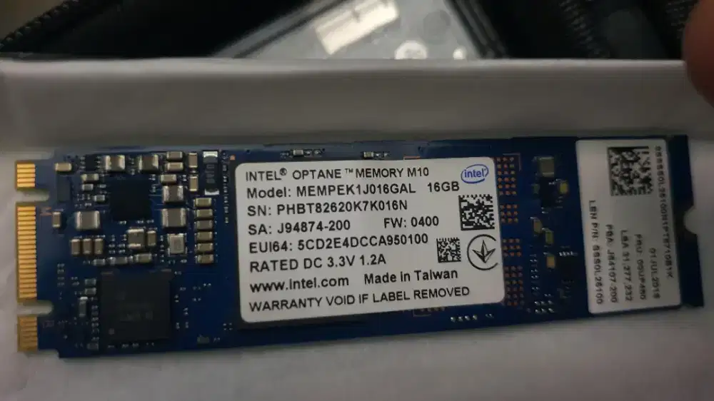 Intel Optane masih bagus gk pernah dipakai