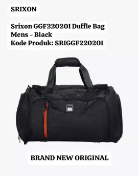 Tas Golf Bag Srixon Duffle Bag Golf Black Srixon Golf