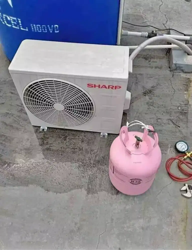 Service ac dan bngkar pasang isi freon ac