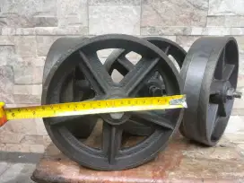 Roda besi crane troli troly heavy duty 8 inch