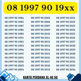 Nomor Cantik Kartu Perdana XL 4G 5G nomer xl cantik nocan xl tahun 990