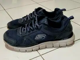 Sepatu Running Skechers Track Scloric Navy sport sz 43 original