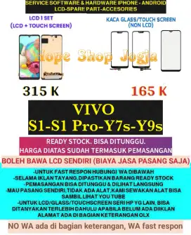 Service HP-Baterai-Touchscreen-LCD VIVO
S1-S1 Pro-Y7s-Y9s