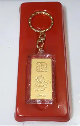 Gantungan Kunci Key Holder Gold Monkey Monyet Emas (A78B)