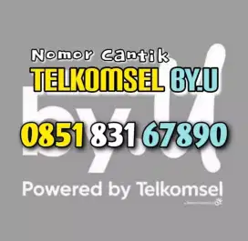 (Bisa COD) Nomor Cantik Kartu TELKOMSEL By.U 67890 #3