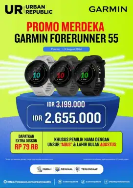 Cicilan jam garmin forerunner 55 bunga mulai 0%