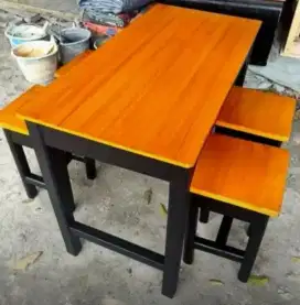 Meja makan set kayu