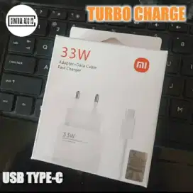 Charger Xiaomi Redmi note 9 10 type C original 33W Turbo charge