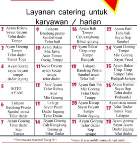 Katering Catering Harian Murah