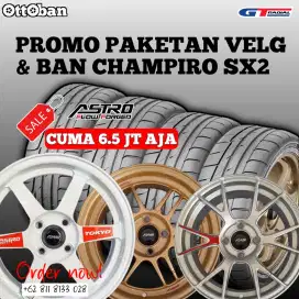 PROMO PAKETAN VELG FLOW FORGED + CHAMPIRO SX2