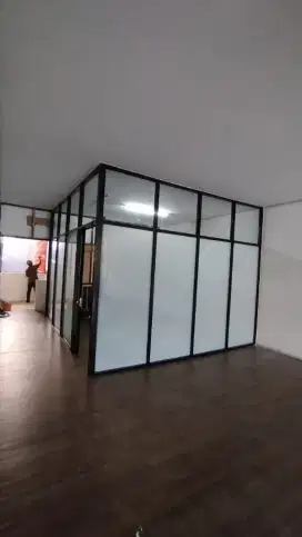 Partisi kaca dan aluminium, sekat ruangan kaca