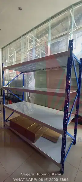 RAK SHELVING AMBALAN KAPASITAS 250KG - 500KG PER LEVEL SIAP KIRIM