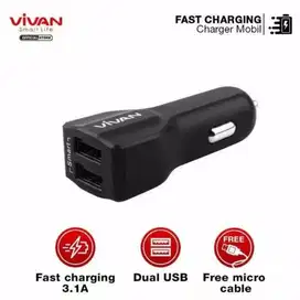 Charger HP Mobil Vivan Dual Output 3.1A Original - #IRone