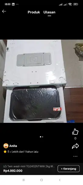 Mesin Cuci LG Twin 2kg