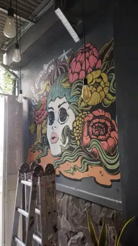 Lukis dinding / Mural dinding