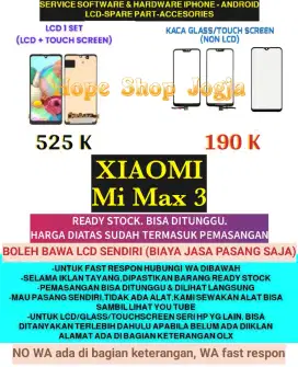 Service HP-Ganti Touchscreen/Baterai-LCD XIAOMI Mi Max 3
