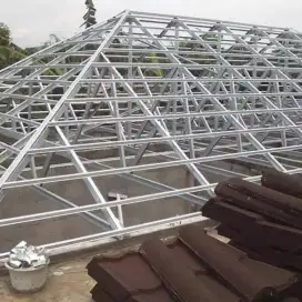 Construksi Rangka Baja Ringan Atap Spandek