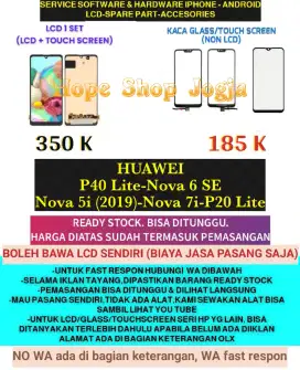 Service HP-Touchscreen-Baterai-LCD Nova 5i (2019)-Nova 7i-P20 Lite