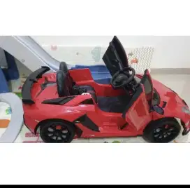 Mobil Aki anak Pliko PK 8528LN Lamborghini merah second