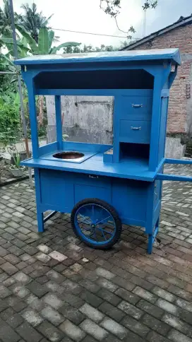 Gerobak Mie Ayam Biru GRATIS ONGKIR