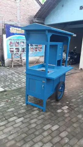 Gerobak Mie Ayam Biru GRATIS ONGKIR