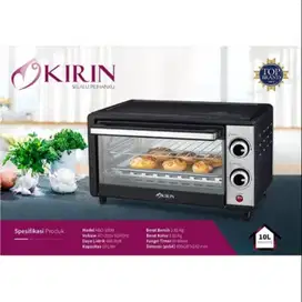 KIRIN OVEN LISTRIK KBO 100 10 Liter Stainless Steel