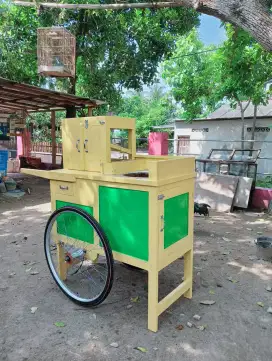 Gerobak Cilok Kuning GRATIS ONGKIR