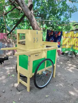 Gerobak Cilok Kuning GRATIS ONGKIR