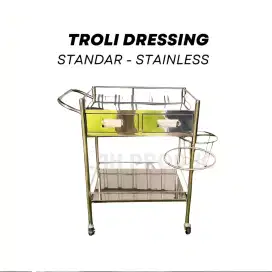 Trolley Dressing 2 Rak Stainless