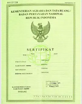 Tanah Strategis SHM Bukit Ligar Jalan Ligar Permai Bandung