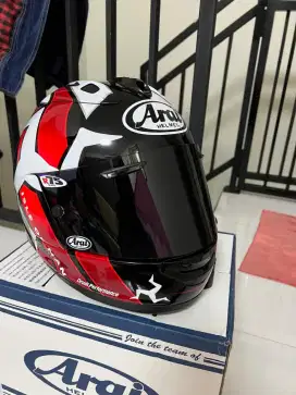 Dijual  ,Full Set,Arai RX7X IOM TT 2022 with spoiler Ori dan 2 Visor