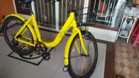SEPEDA KERANJANG RING 26 SPEED 7 WARNA KUNING
