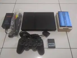 Ps 2 slim Adaptor Plus Hardis external 40gb Fullgame 1 Stik Mantap