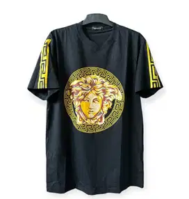 Kaos tshirt preloved bal hitam P78 x L54 medusa gold