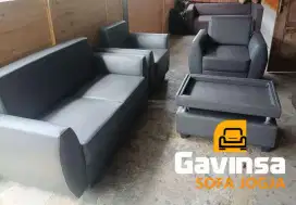 Premium Sofa 2-1-1 Bonus Meja, Bahan Oscar,Garansi 2 Tahun*,