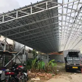 Pemasangan rangka baja ringan