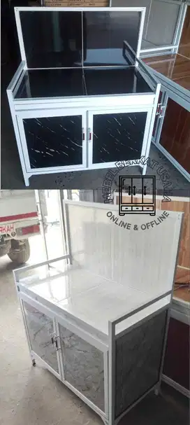 Atang Kompor Dapur ACP Aluminium Warna Marble