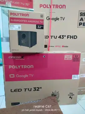 Tv Polytron 32 inch google tv soundbar