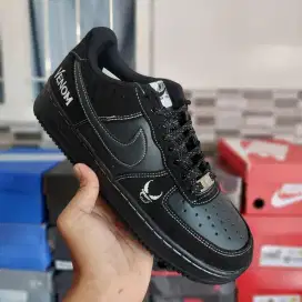 Nike AF1 Import Uk.43 Sepatu Sneaker Sekolah Hitam Kerja Running