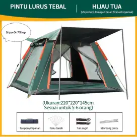 Tenda Camping Otomatis 3-6 orang ada 2 Harga dan 2 Tenda