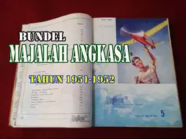 Dijual ! Bundel Majalah ANGKASA thn 1951-1952
