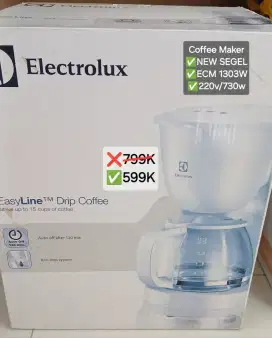 Coffee Maker White ECM1303 NEW +TEBUS MURAH BREAD TOASTER DAPAT 2 ITEM