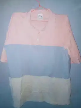 baju polo zara man size L oversize