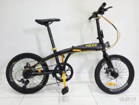 Sepeda lipat element police milan ikuran 20 inch