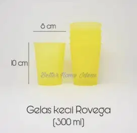 Gelas Plastik Rovega 300 ml Gelas Plastik Tebal isi 10 pcs