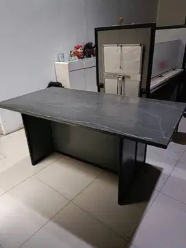 MEJA KANTOR KAYU SOLID SERBAGUNA SECOND SEKEN BEKAS UKURAN 180x90x76