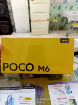 POCO M6 Ram 8/256 baru segel garansi resmi 15bln bisa TT Kredit