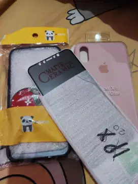 Case iphone x dan anti gores bahan matte