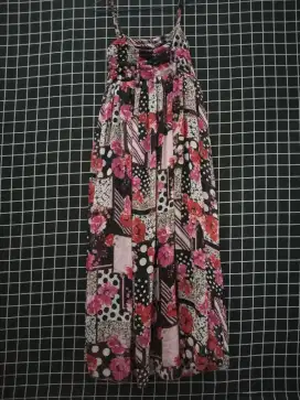 Dres panjang motif bunga